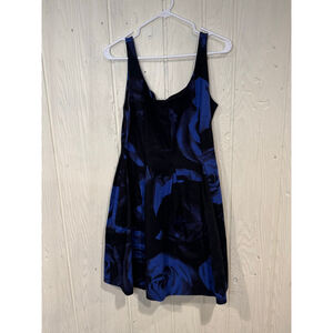 Women's Gap Floral Dress Black/Blue Size 12